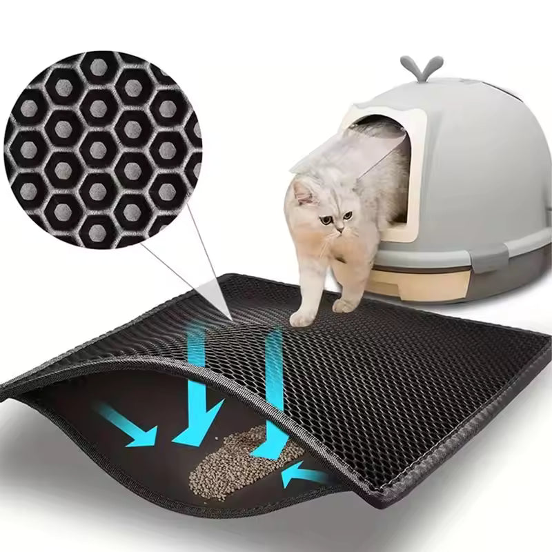 Tapis de Litière imperméable Double couche pour Chats