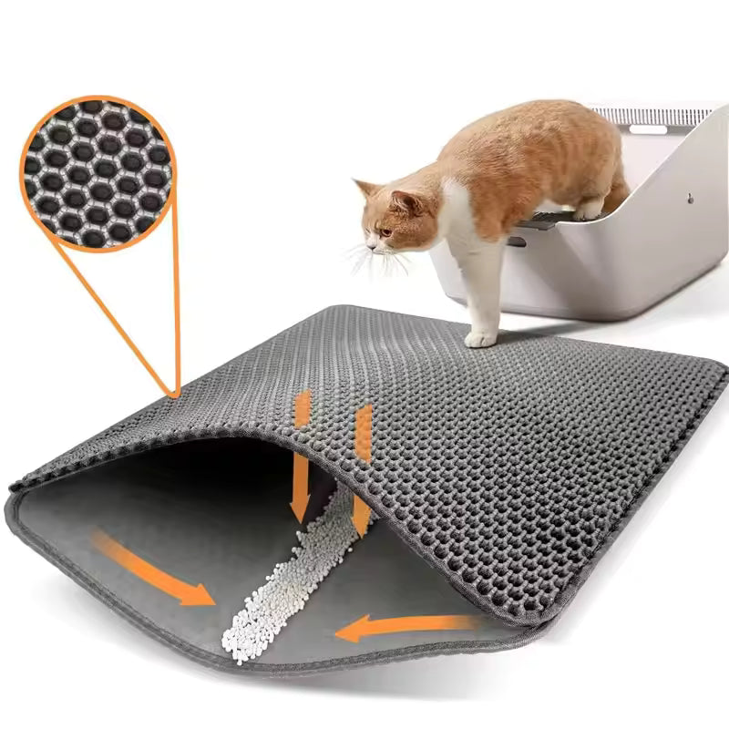 Tapis de Litière imperméable Double couche pour Chats