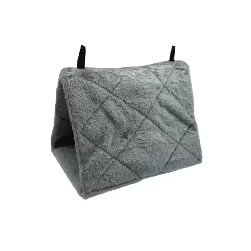 Hamac Douillet Suspendu pour Oiseaux – Refuges Moelleux en Forme de Triangle