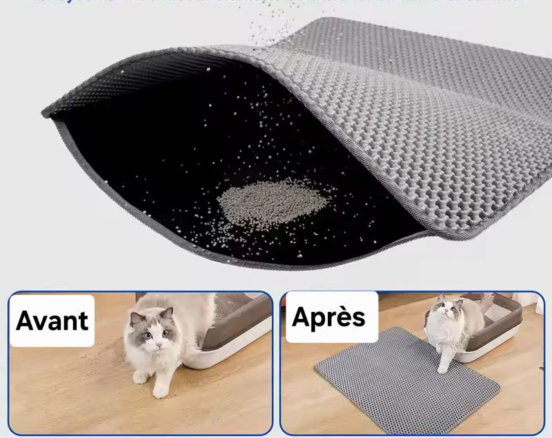 Tapis de Litière imperméable Double couche pour Chats